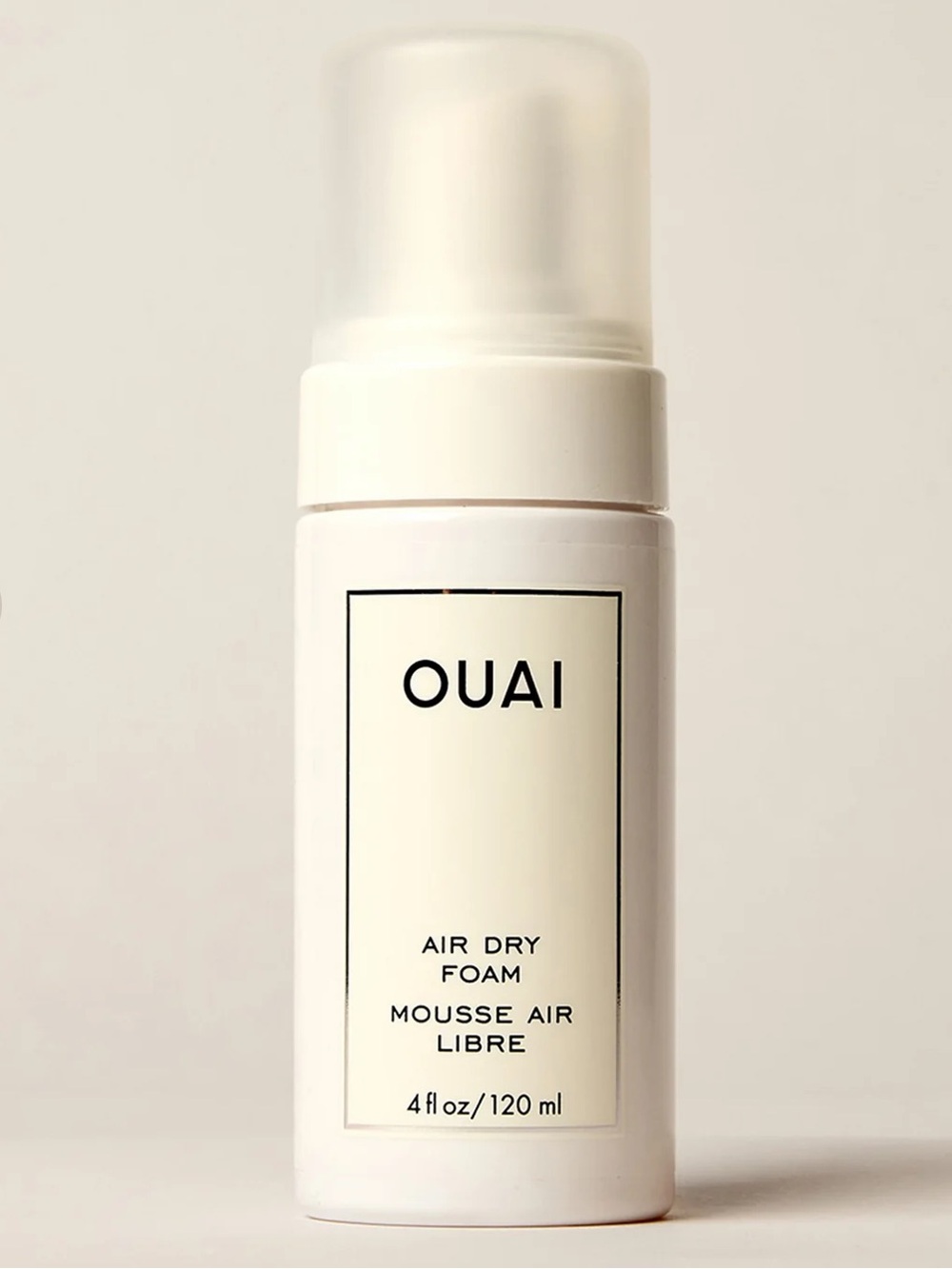 OUAI Air Dry Foam time saving perfect for naturally wavy hair get beachy waves